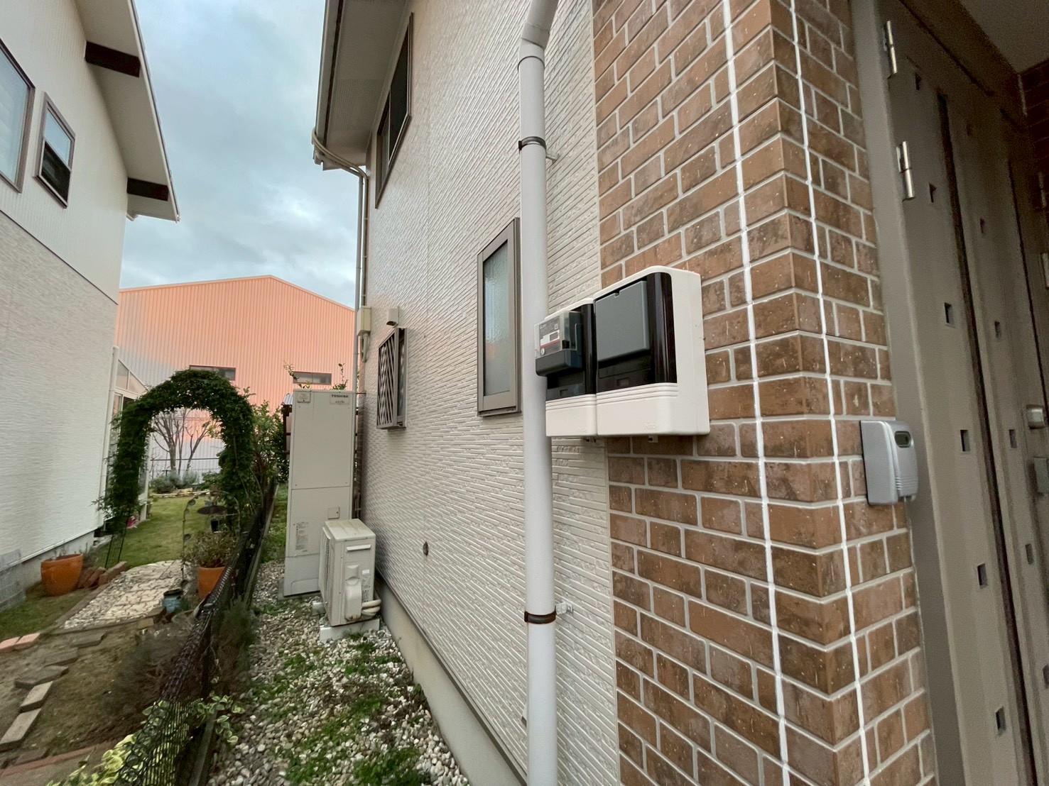 サイディングの反りがない部分の写真